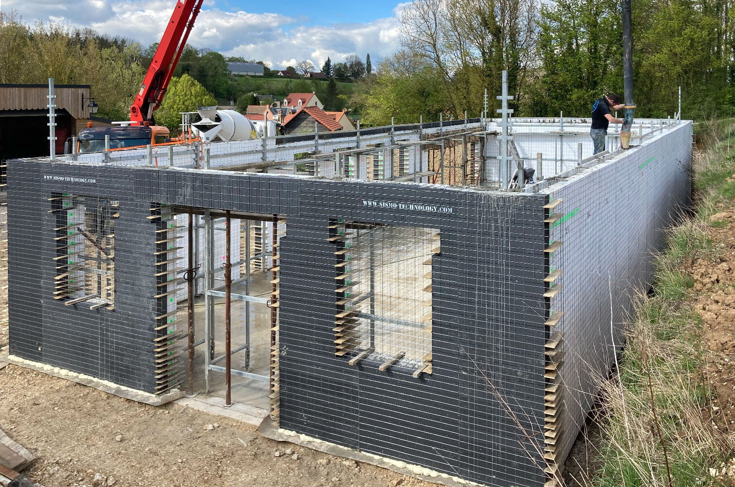 Projet d auto construction de maison en prémurs isolants Sismo France